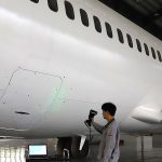3D-Scan eines Flugzeugs