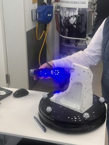 Maintenance Messe Laserscan Bauteil